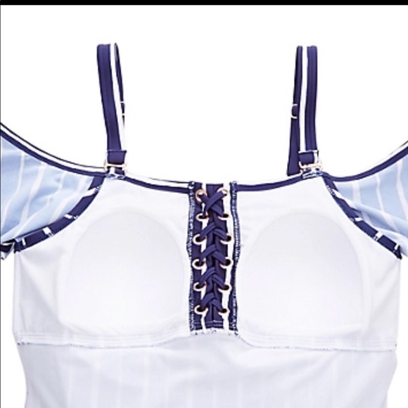 RAISINS Curve Shore Thing Cubana Striped One Piece - Picture 4 of 11